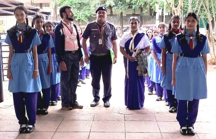 Inspection by the State Commissionor of Bharath Scoutes & Guides