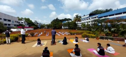 Meditation on International Yoga Day at SGI