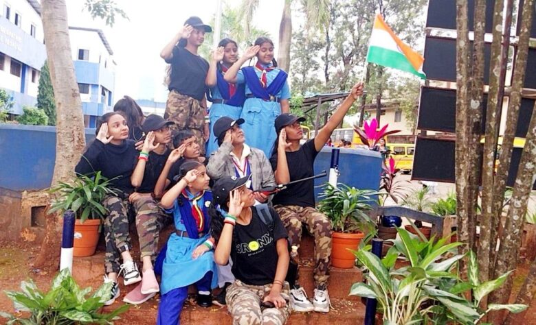 The commandos of Shaikh Central School on Independance Day