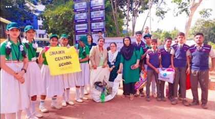 World Environmental Day on 5th June. Collection of Plastics from the campus